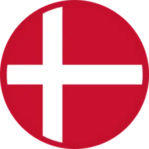 Denmark flag icon in bold red and white colors, used for representing Danish identity and culture on Denmark Private Tours website.